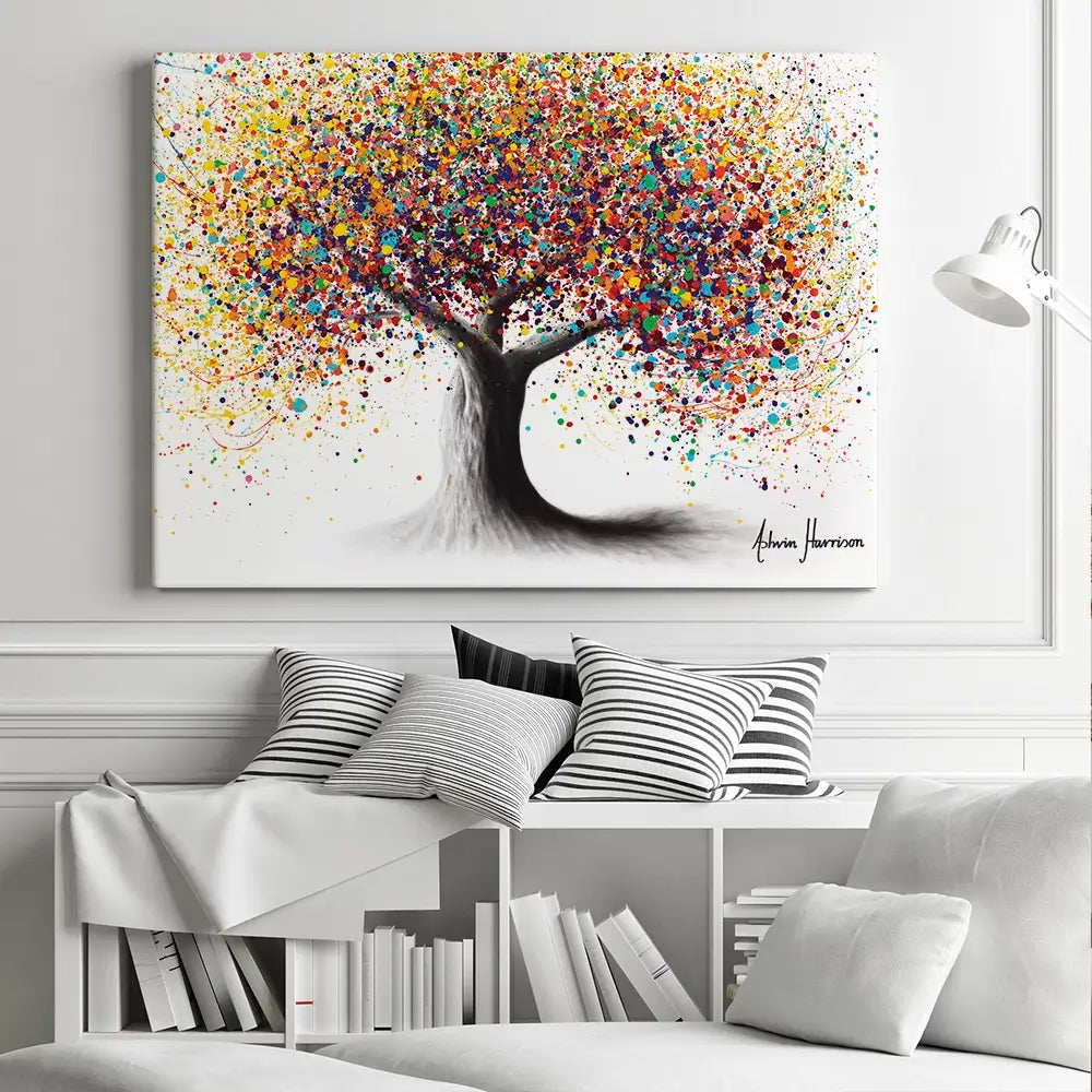 Rainbow Soul Tree Canvas Print