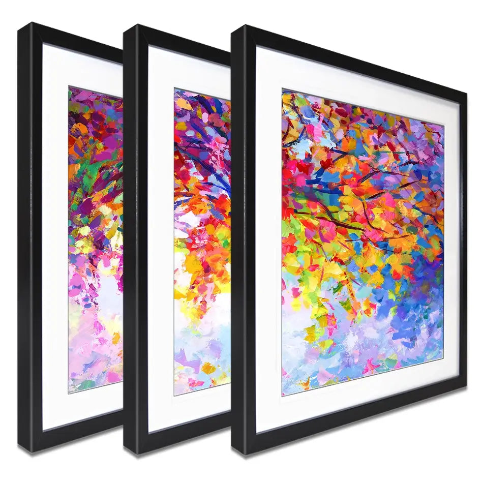 Tree Of Happiness Framed Art Print Trio