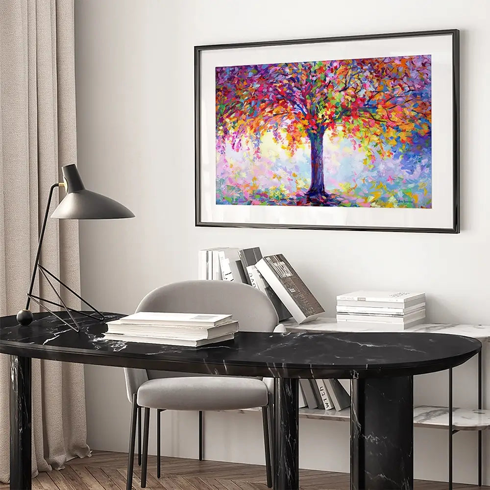 Tree Of Happiness Framed Art Print