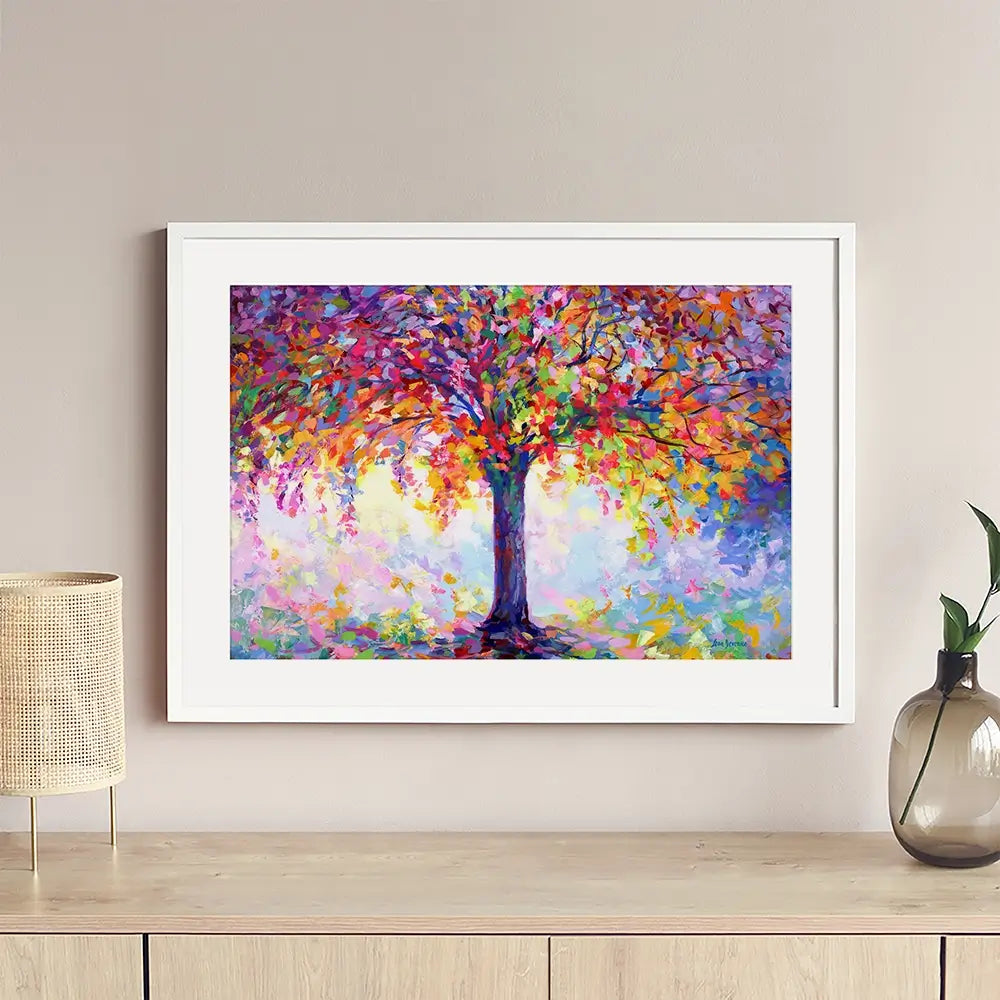 Tree Of Happiness Framed Art Print