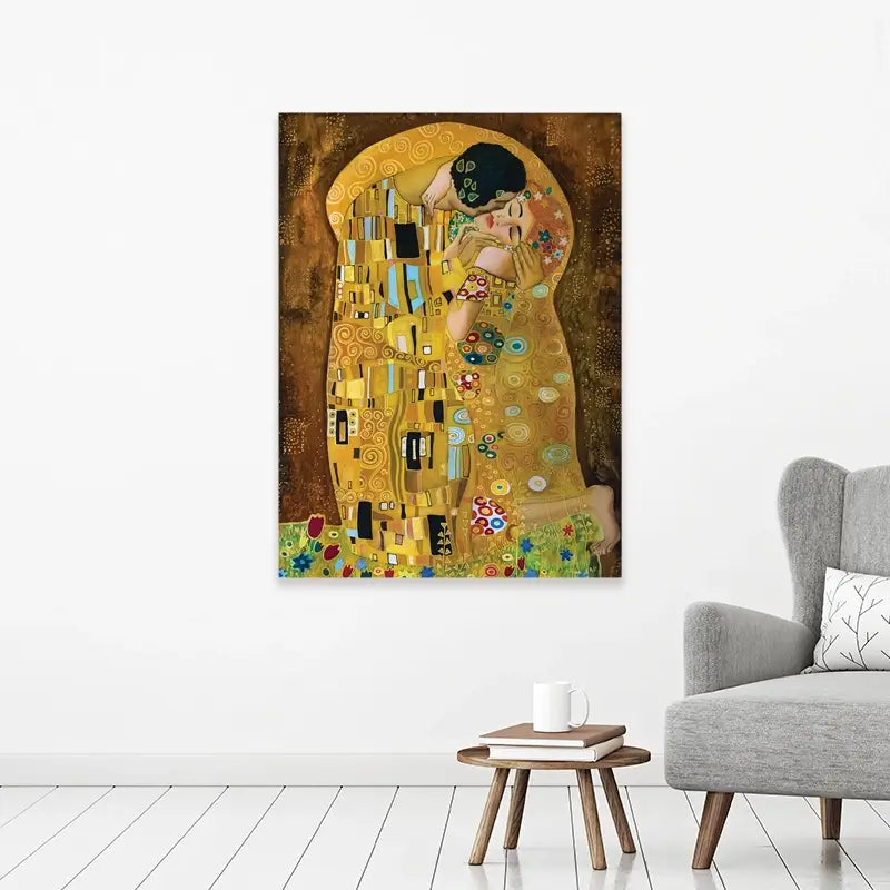 The Kiss Reimagined Canvas Print