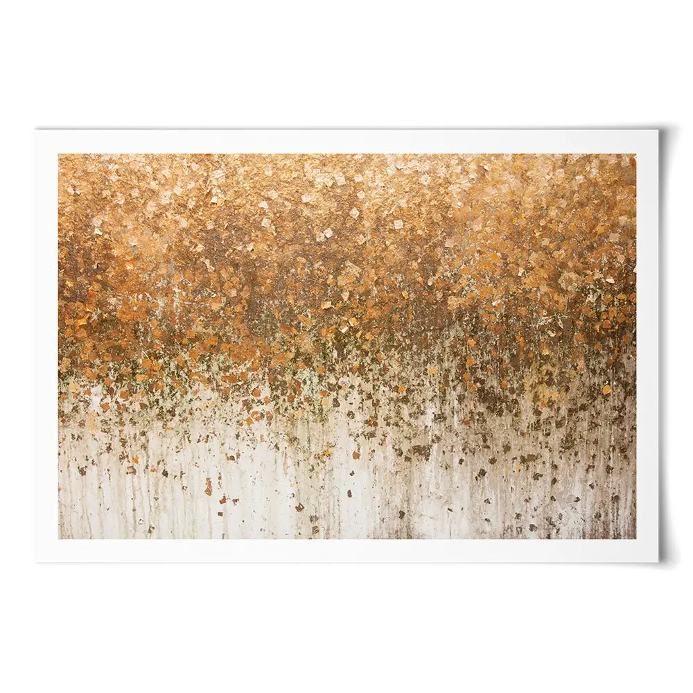 Golden Leaf Wall Art Print