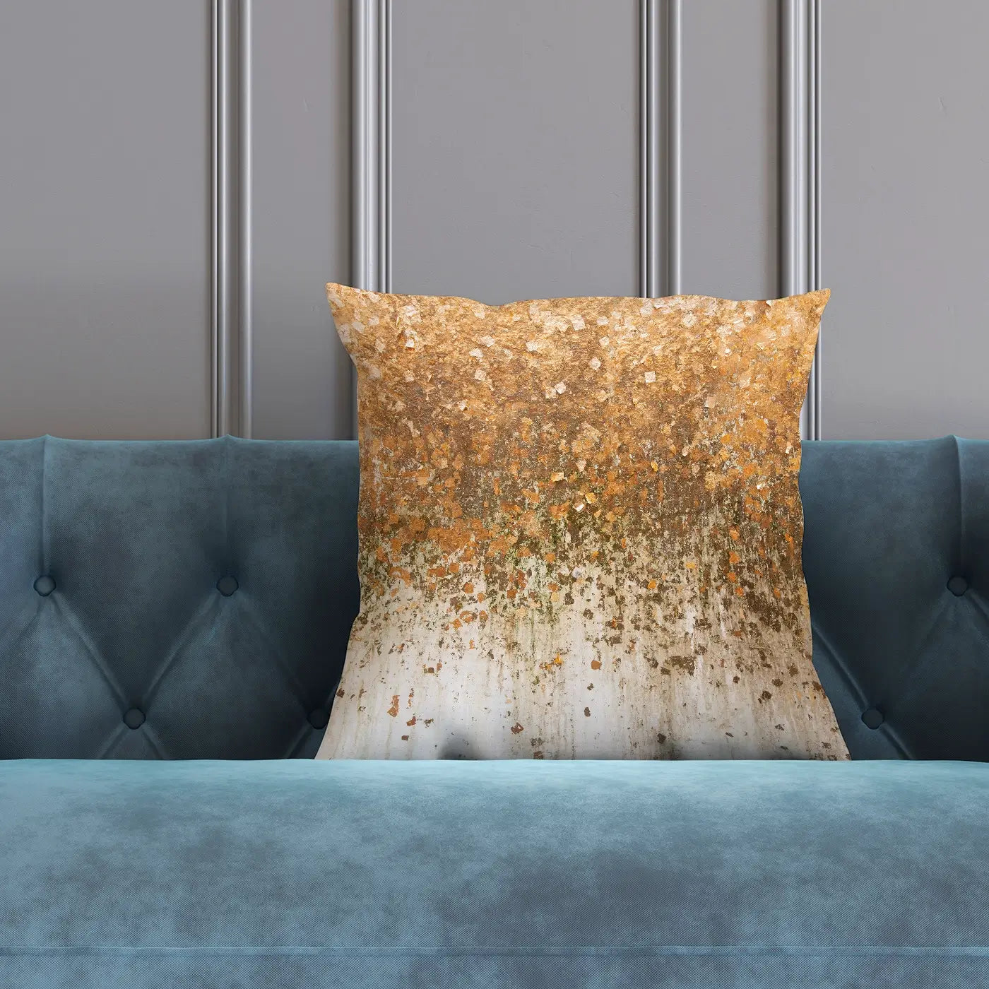 Golden Leaf Wall Cushion