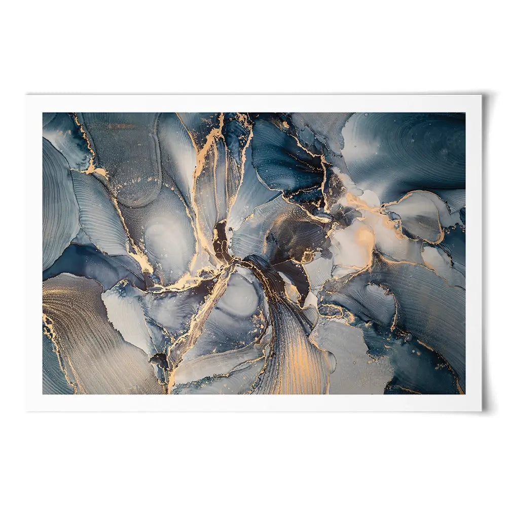 Glowing Marble Art Print