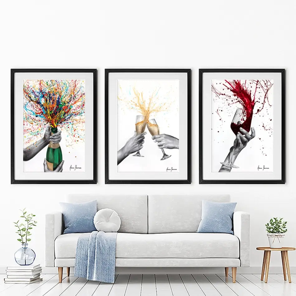 Celebrations Framed Art Print Trio