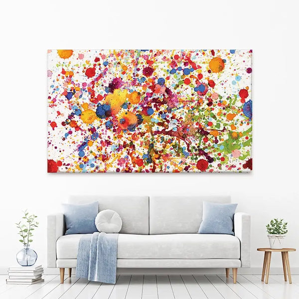 Watercolour Paint Splash Canvas Print – Art Print Shop