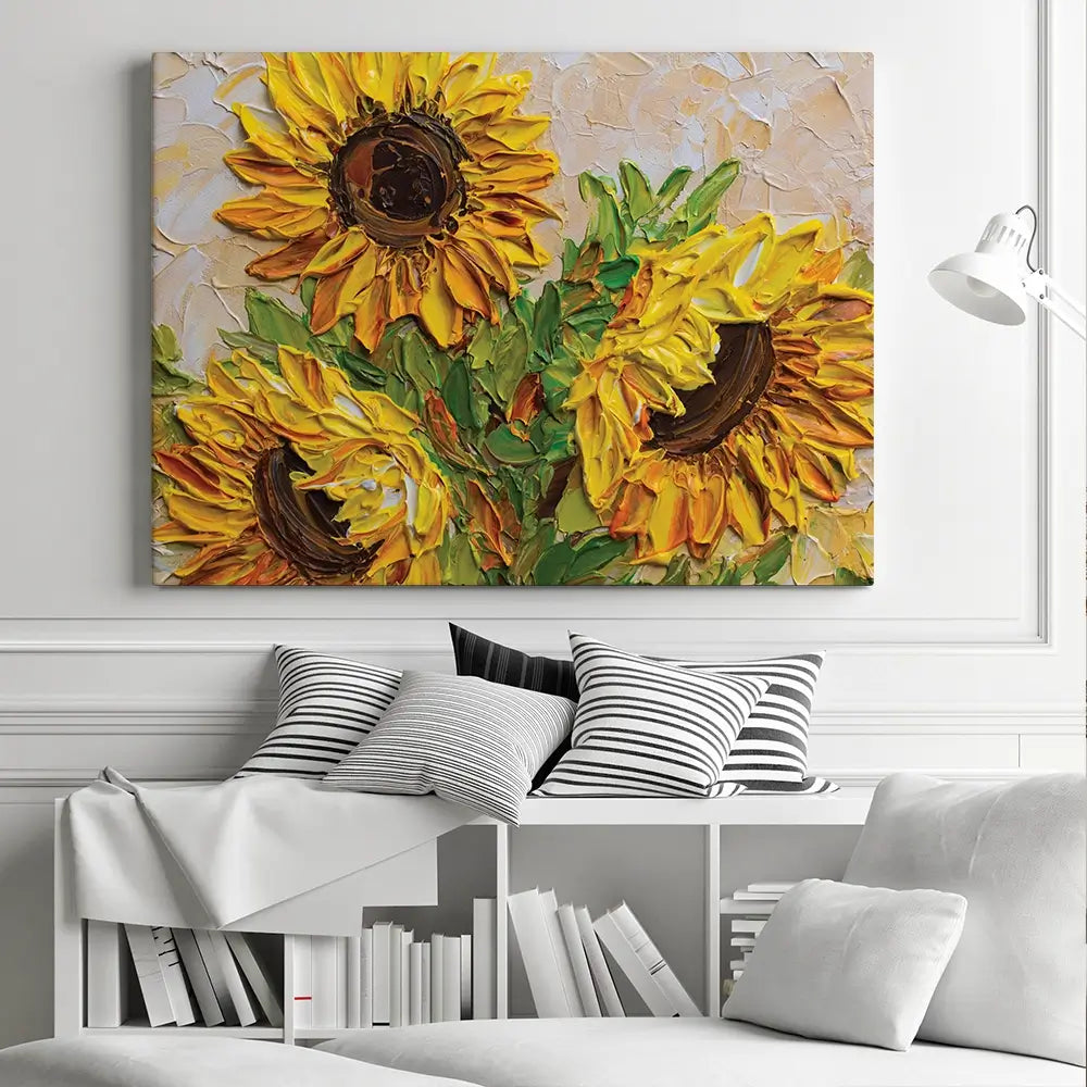 Sunflowers Warmth Canvas Print