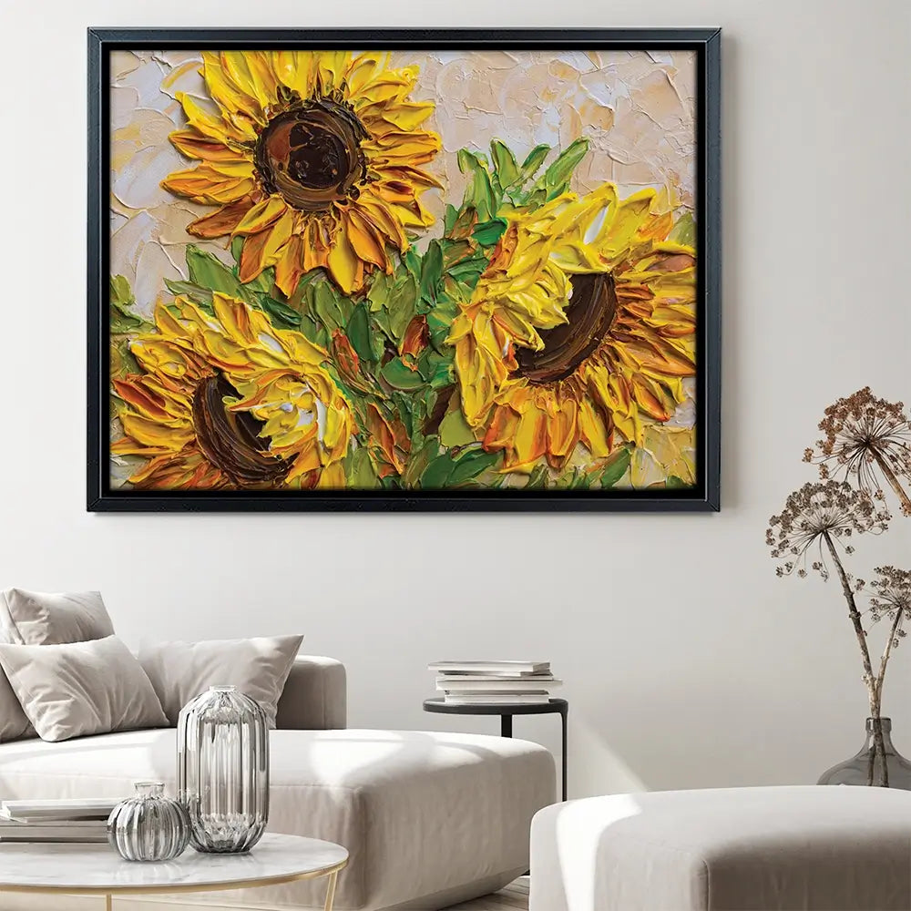 Sunflowers Warmth Canvas Print