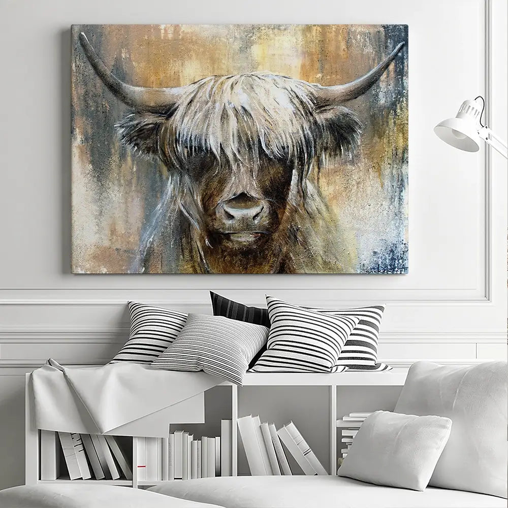 Cow Central Canvas Print