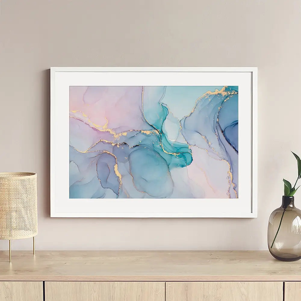 Dreamy Marble Framed Art Print