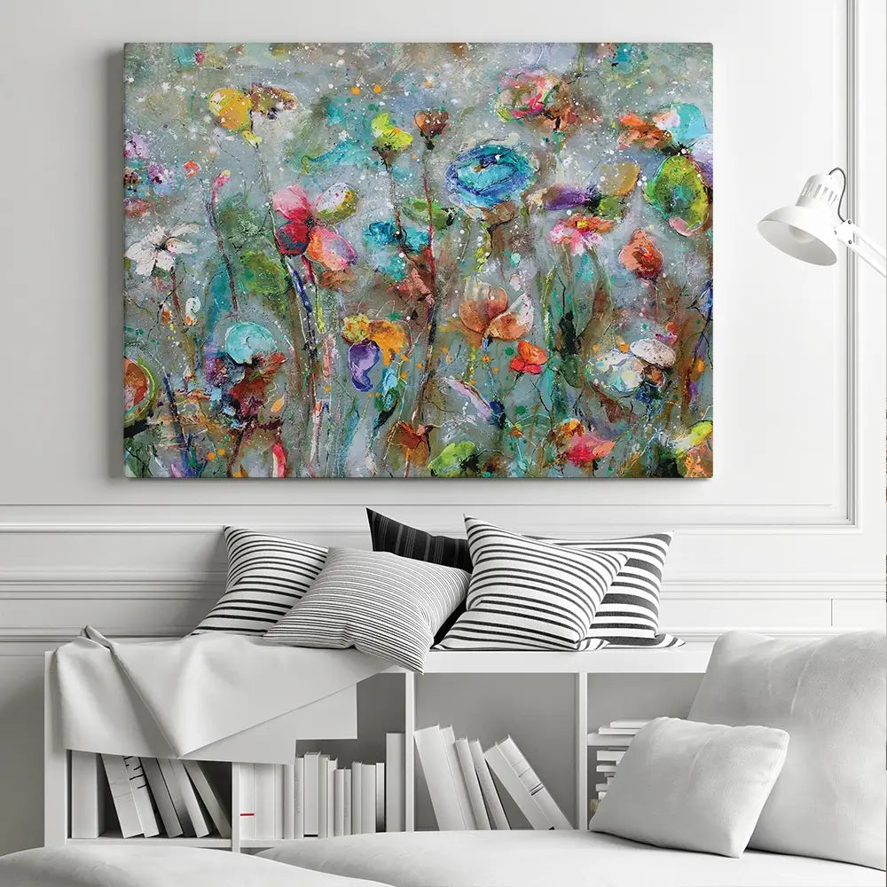 Flowers By Dawn Canvas Print