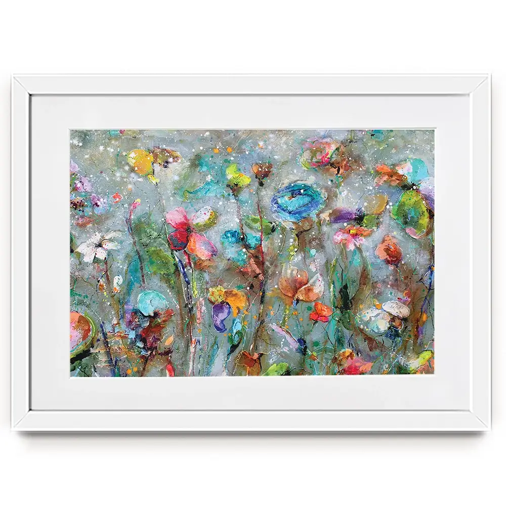 Flowers By Dawn Framed Art Print