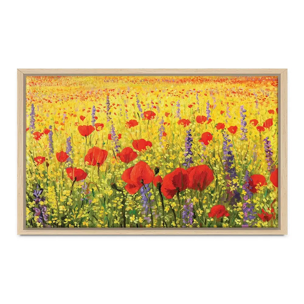 Poppies Oil Painting Canvas Print