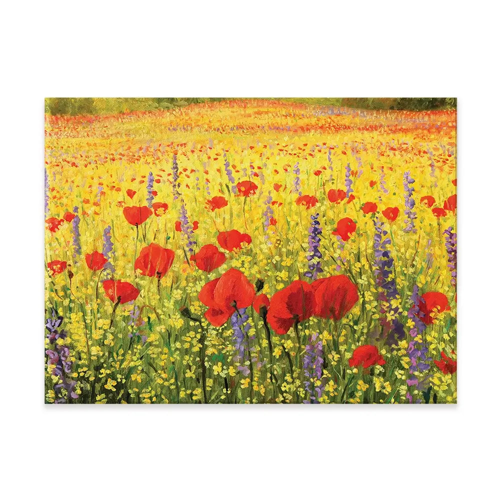 Poppies Oil Painting Canvas Print