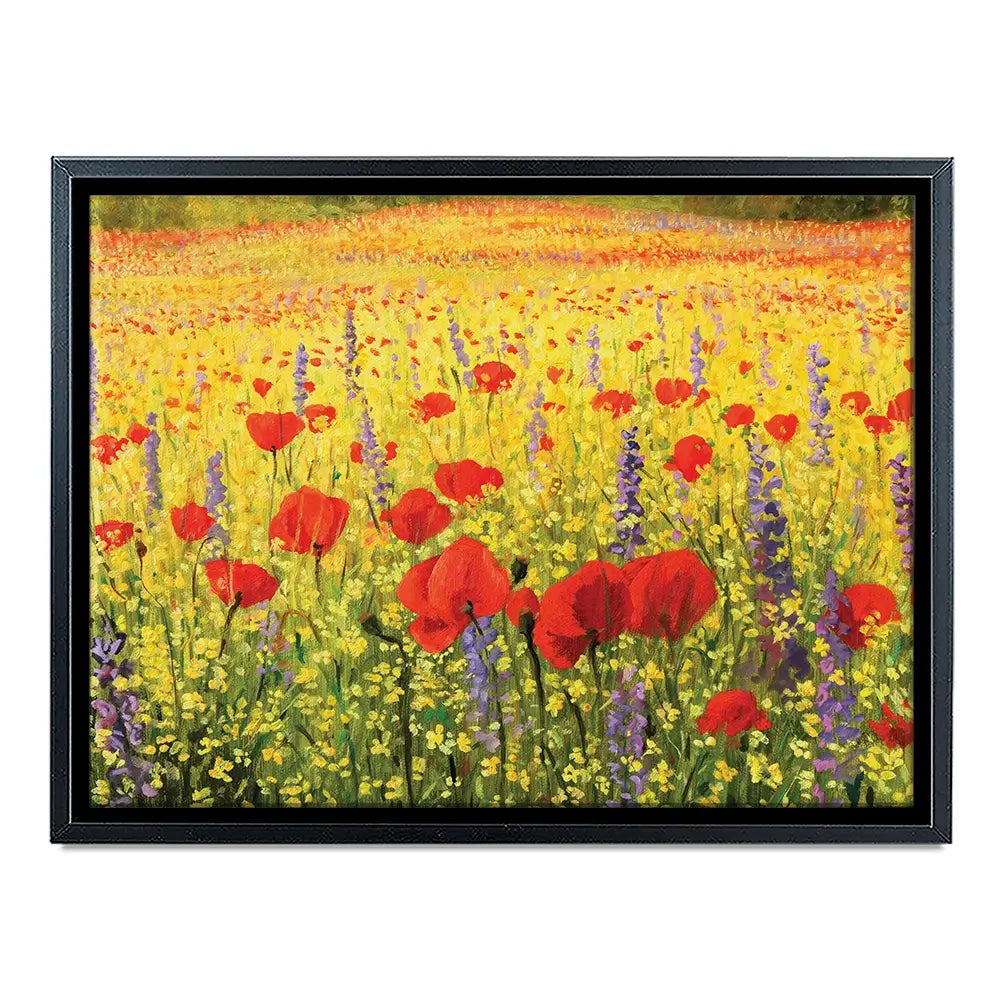 Poppies Oil Painting Canvas Print