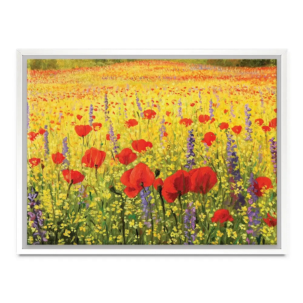 Poppies Oil Painting Canvas Print