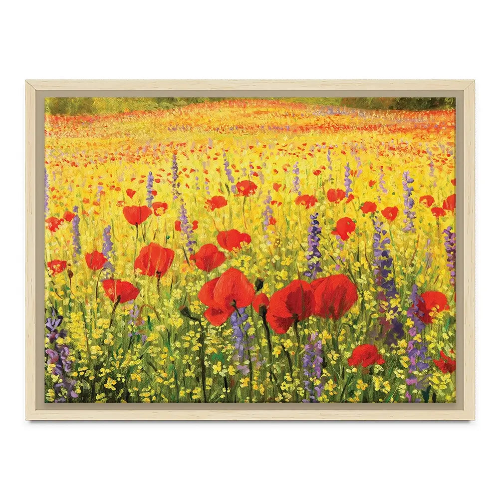 Poppies Oil Painting Canvas Print