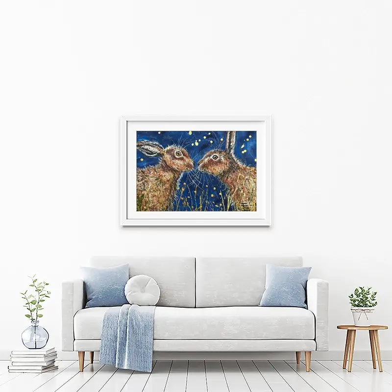 Under The Night Sky Framed Art Print