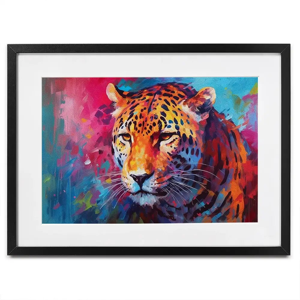 Abstract Jaguar Framed Art Print