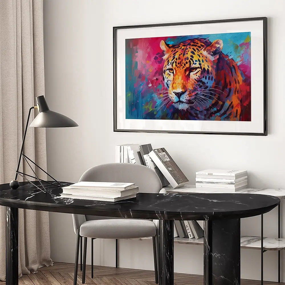 Abstract Jaguar Framed Art Print