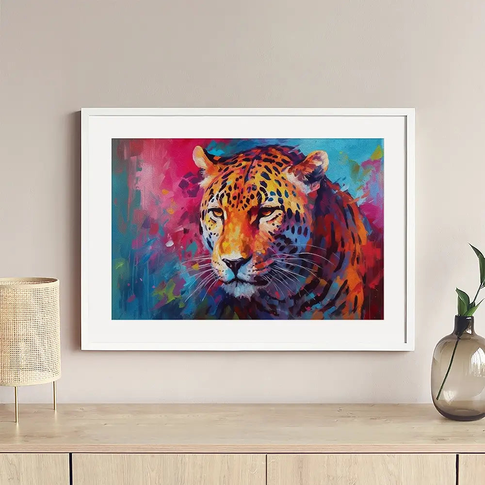 Abstract Jaguar Framed Art Print