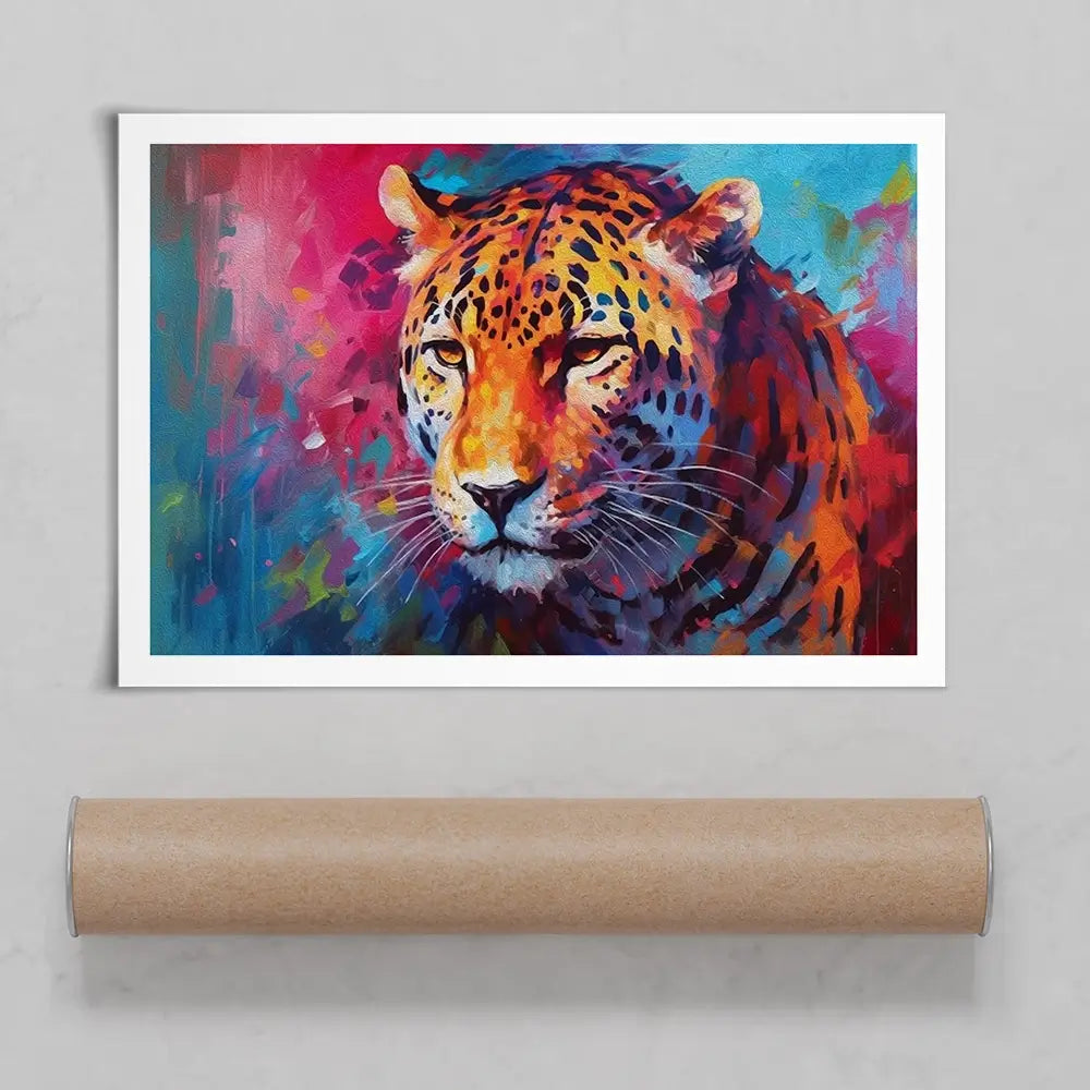 Abstract Jaguar Art Print