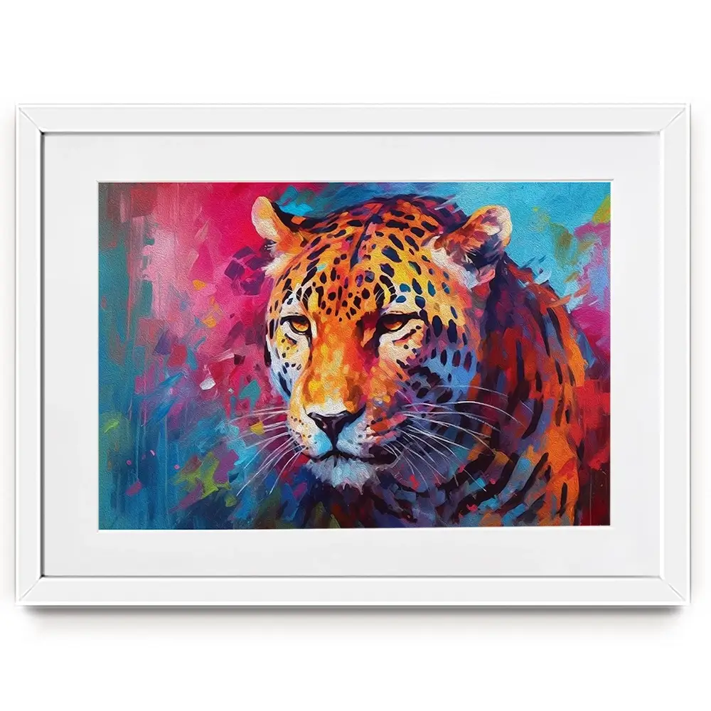 Abstract Jaguar Framed Art Print