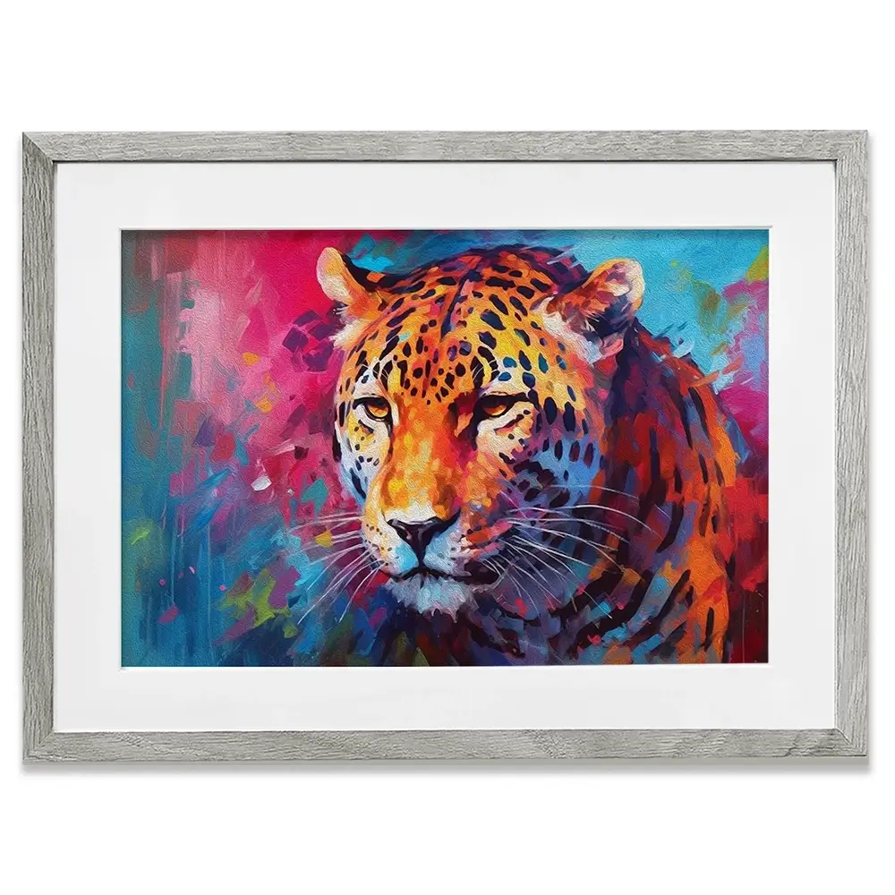 Abstract Jaguar Framed Art Print