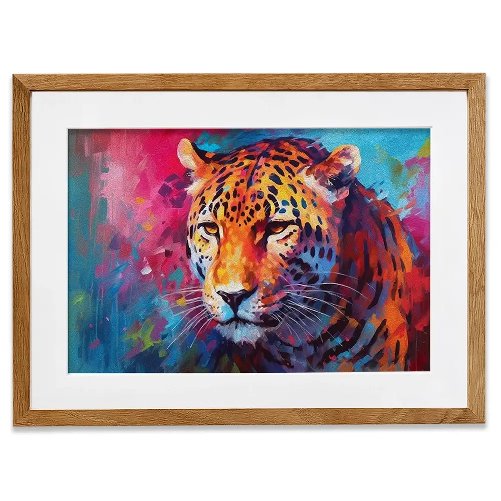 Abstract Jaguar Framed Art Print