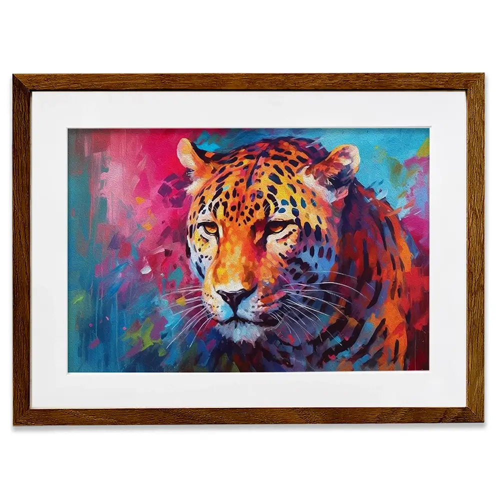 Abstract Jaguar Framed Art Print