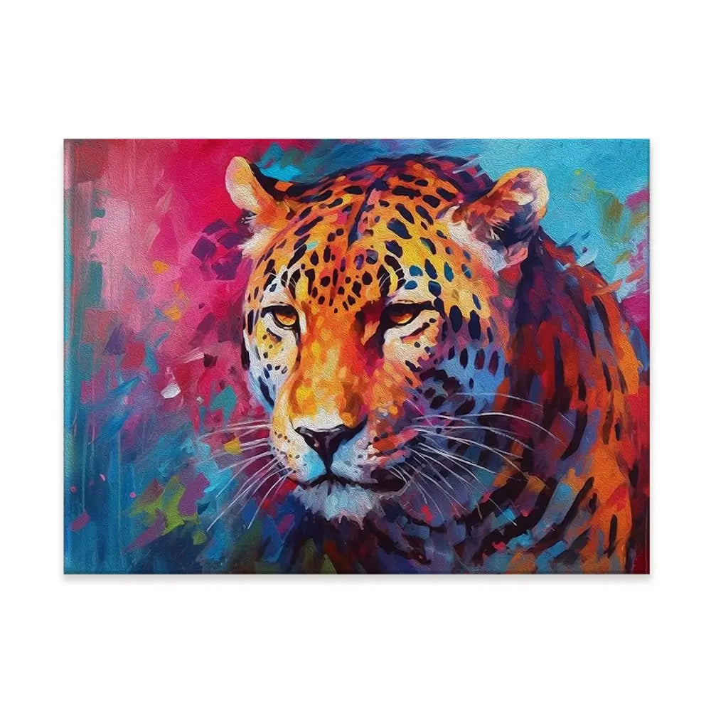 Abstract Jaguar Canvas Print