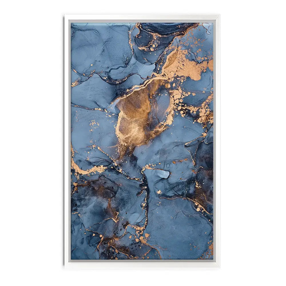 Blue And Bronze Canvas Print