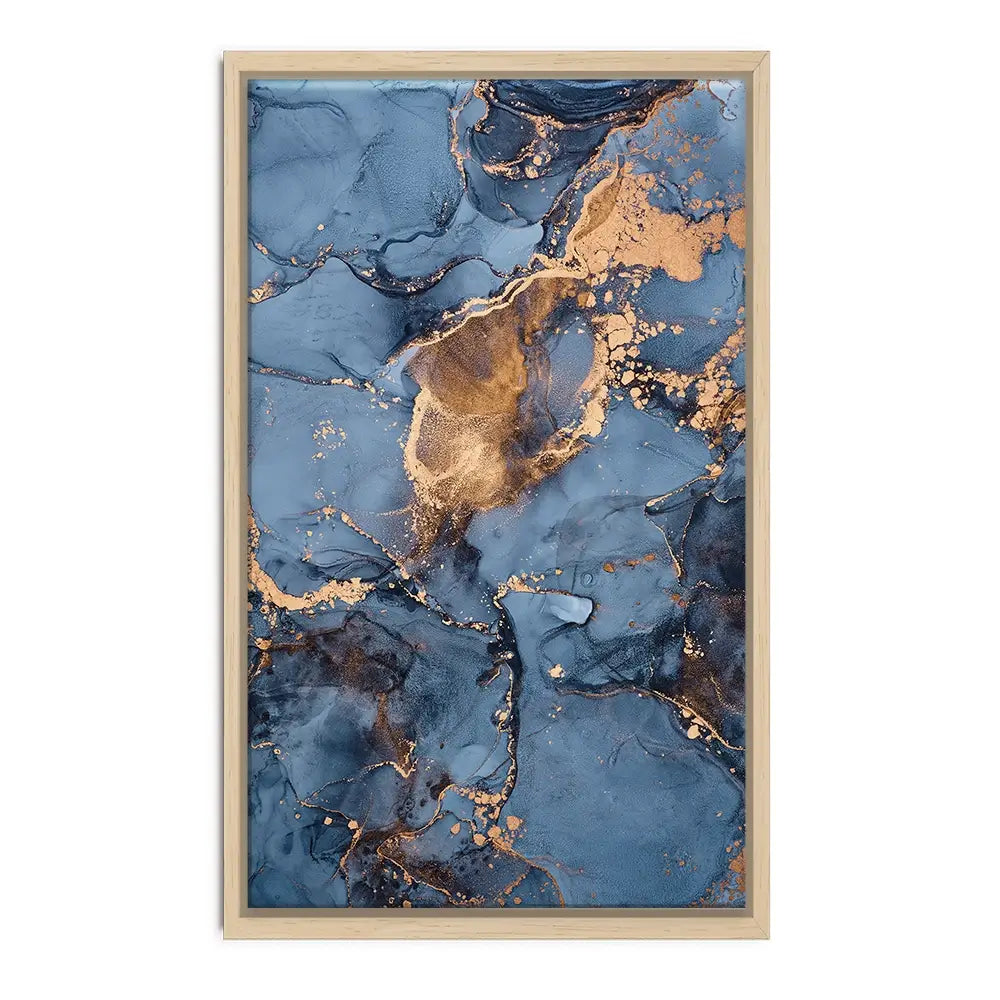 Blue And Bronze Canvas Print