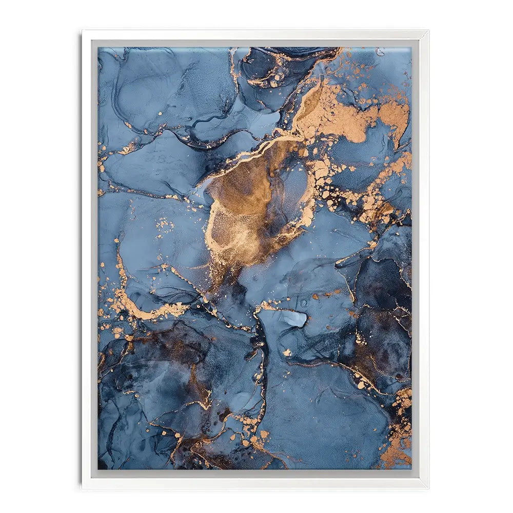 Blue And Bronze Canvas Print