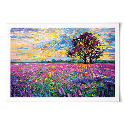 A Field Filled With Colour Art Print