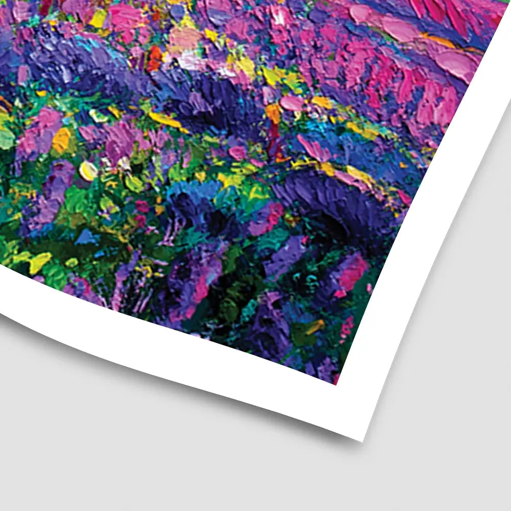 A Field Filled With Colour Art Print