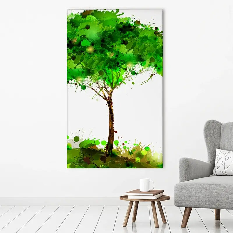 Tree Blots Canvas Print