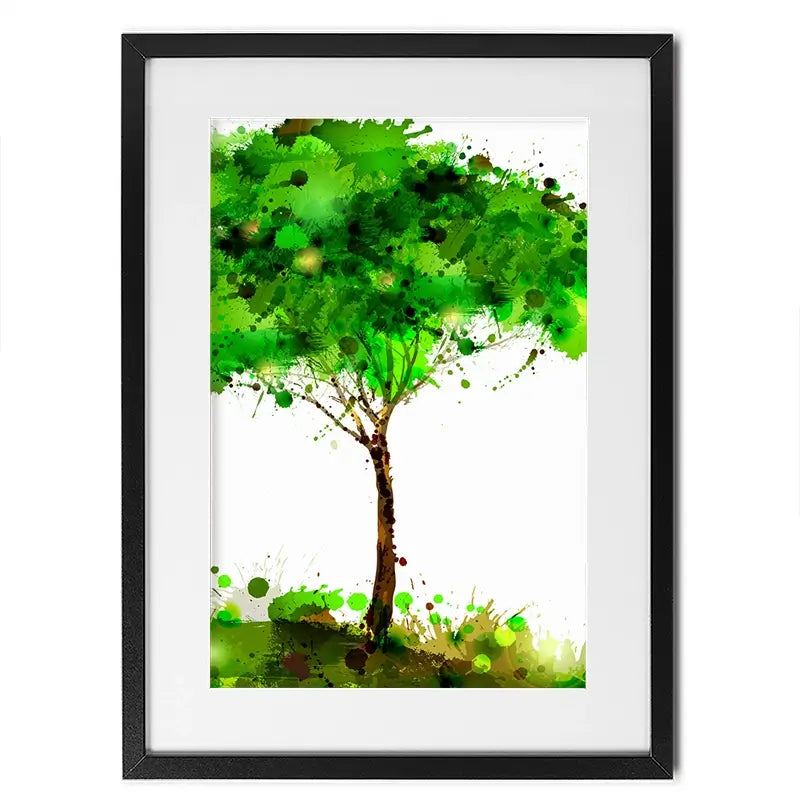 Tree Blots Framed Art Print