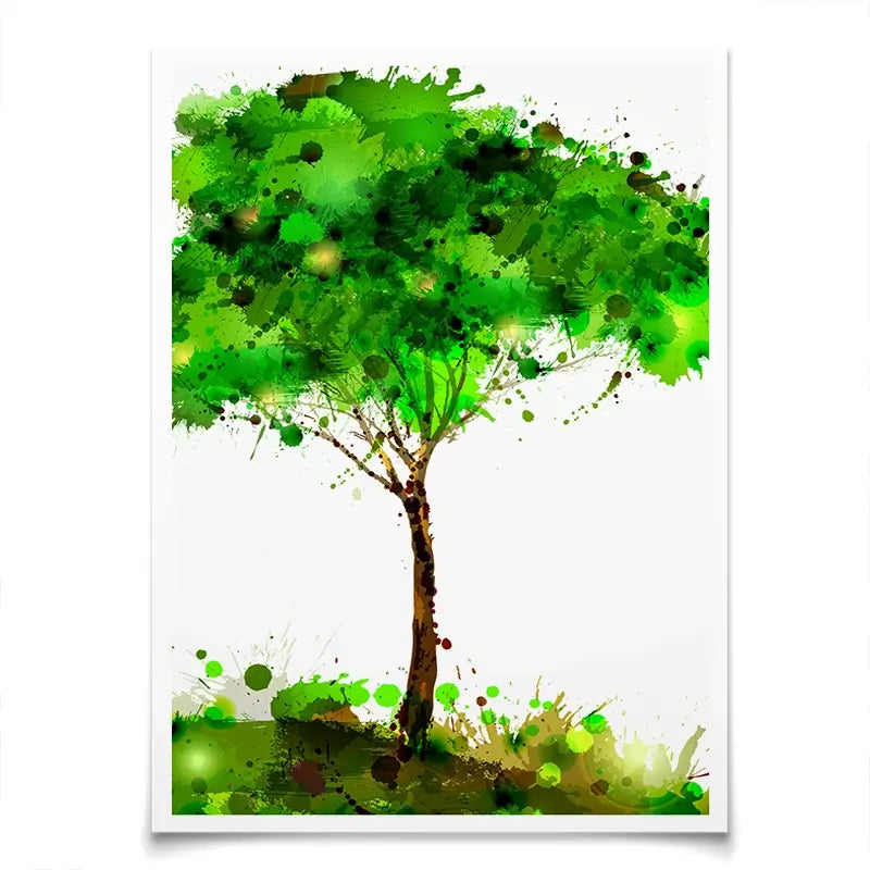 Tree Blots Art Print