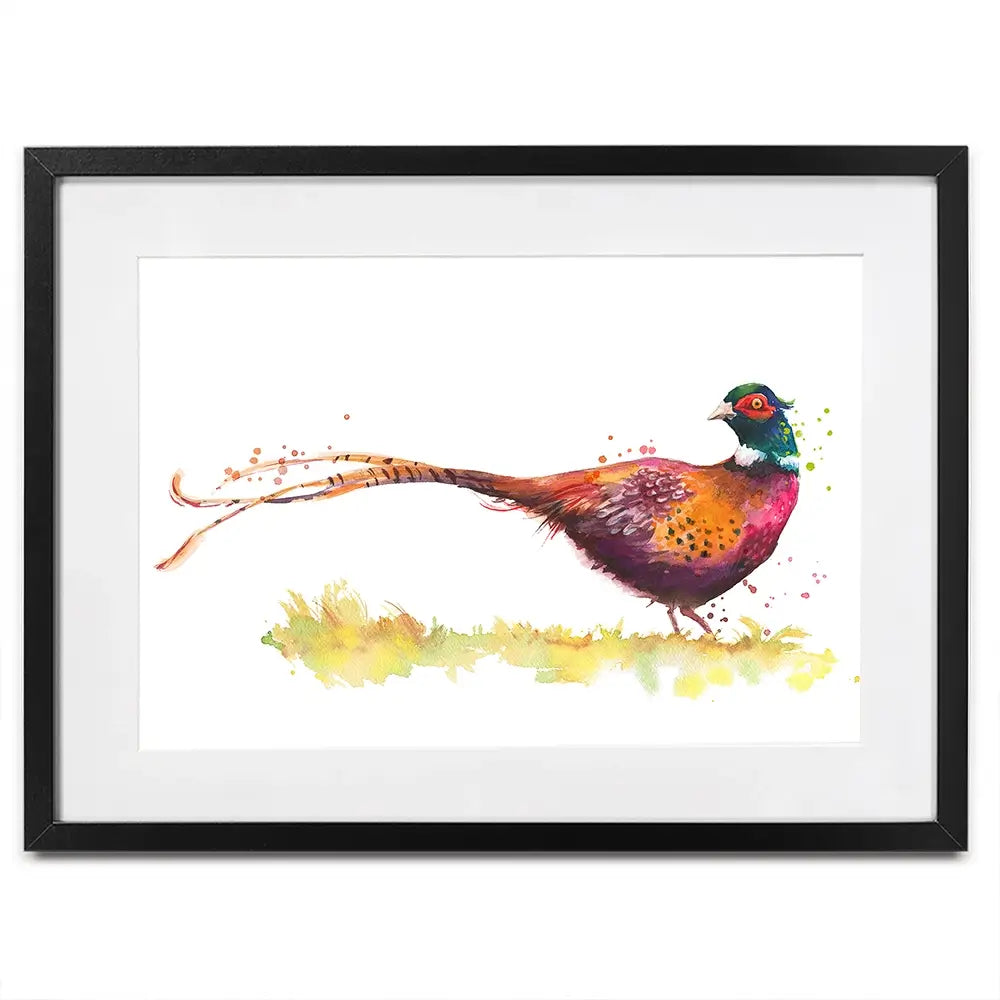 Pleasant Pheasant Framed Art Print