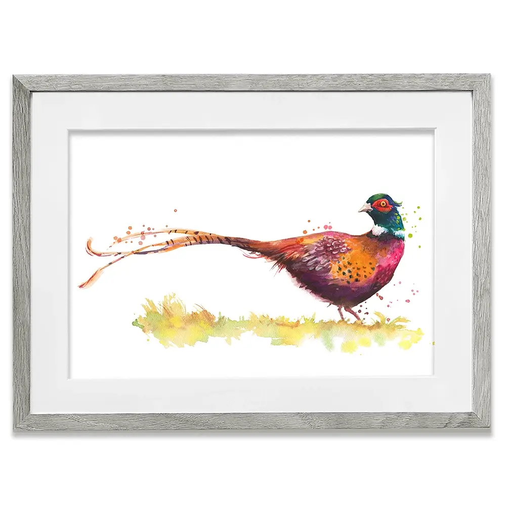 Pleasant Pheasant Framed Art Print