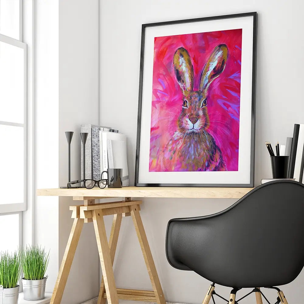 Herbert The Hare Framed Art Print