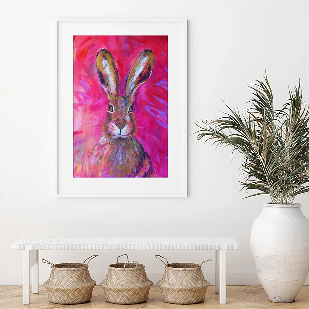 Herbert The Hare Framed Art Print