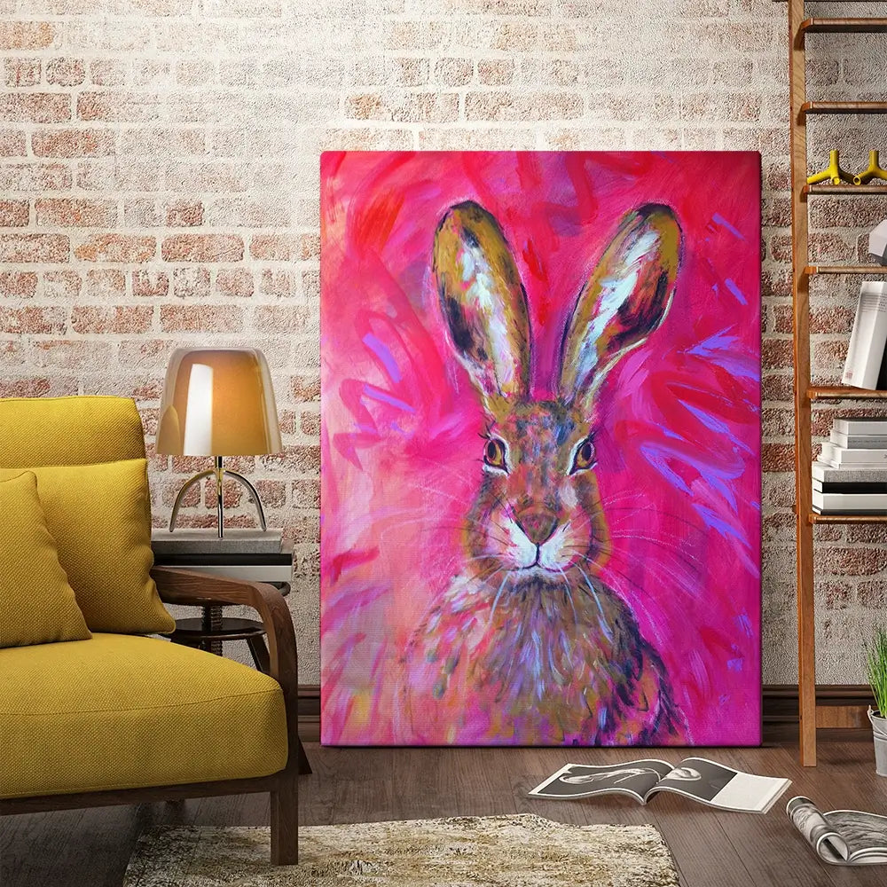 Herbert The Hare Canvas Print