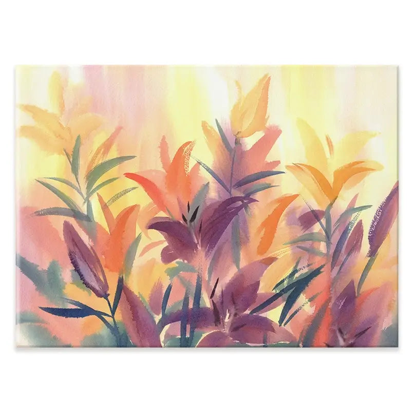 Summer Lily Flowers Canvas Print