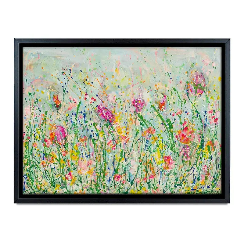 Wild Meadow In Green Canvas Print