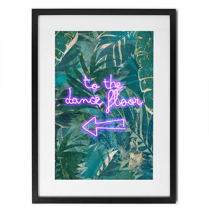 To The Dance Floor Framed Art Print