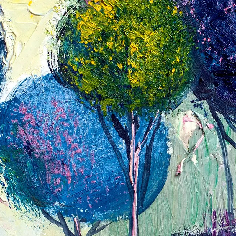 Colourful Trees Art Print