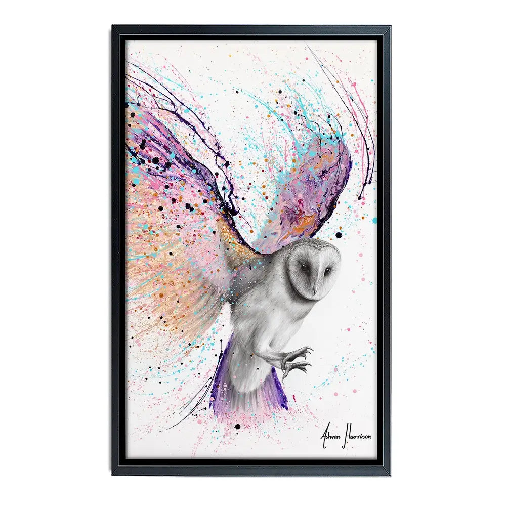 Luminous Luna Owl Canvas Print