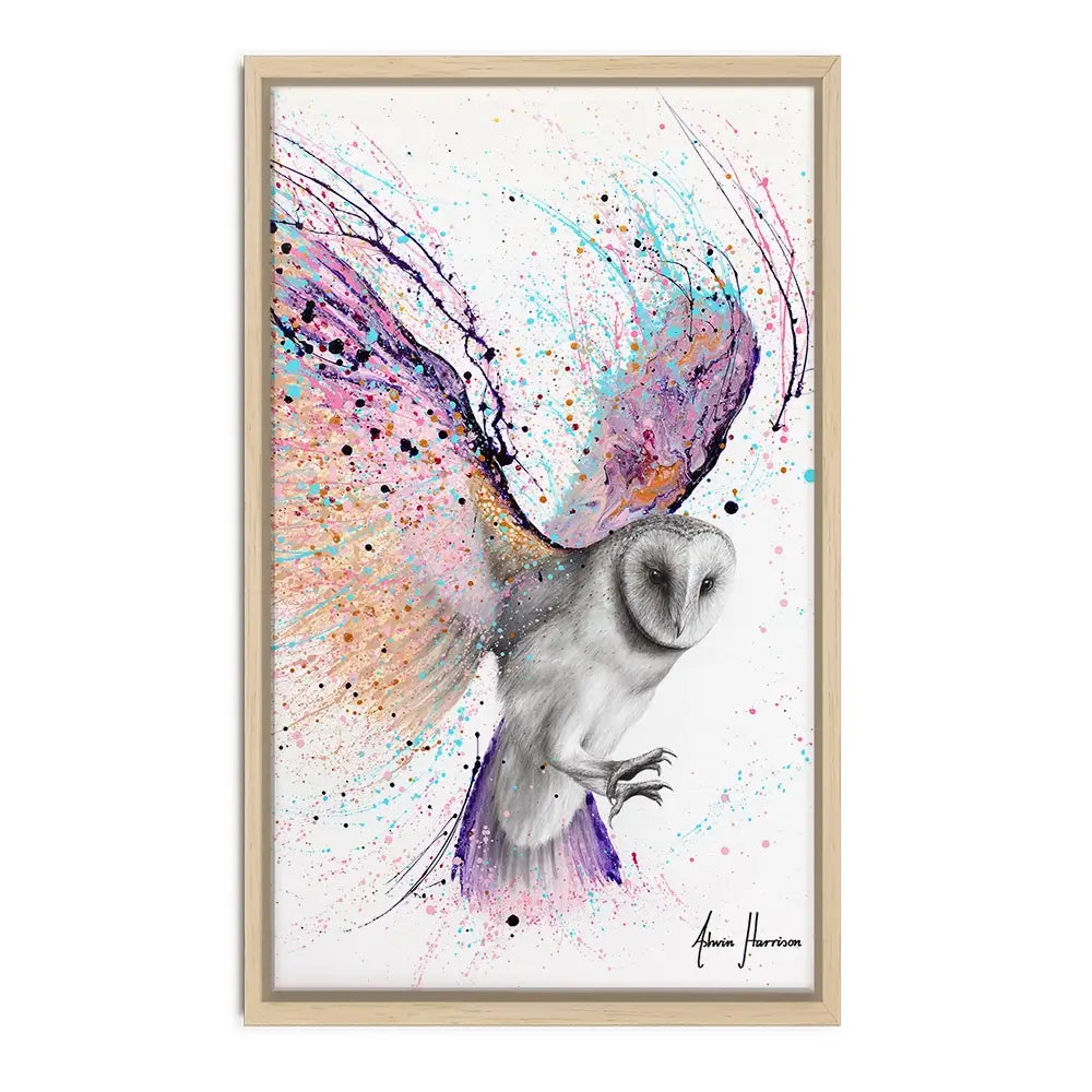 Luminous Luna Owl Canvas Print